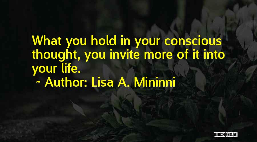 Abundant Life Quotes By Lisa A. Mininni