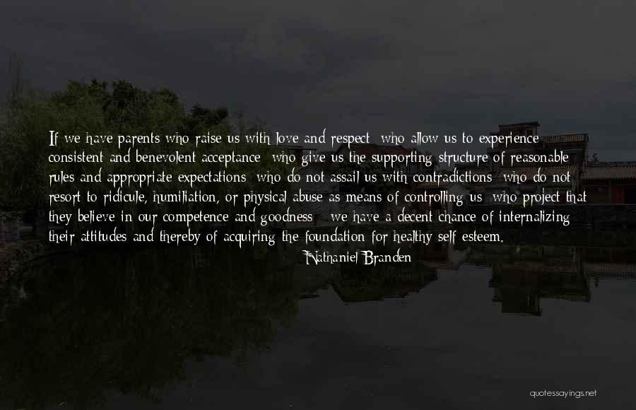 Abuse Acceptance Quotes By Nathaniel Branden