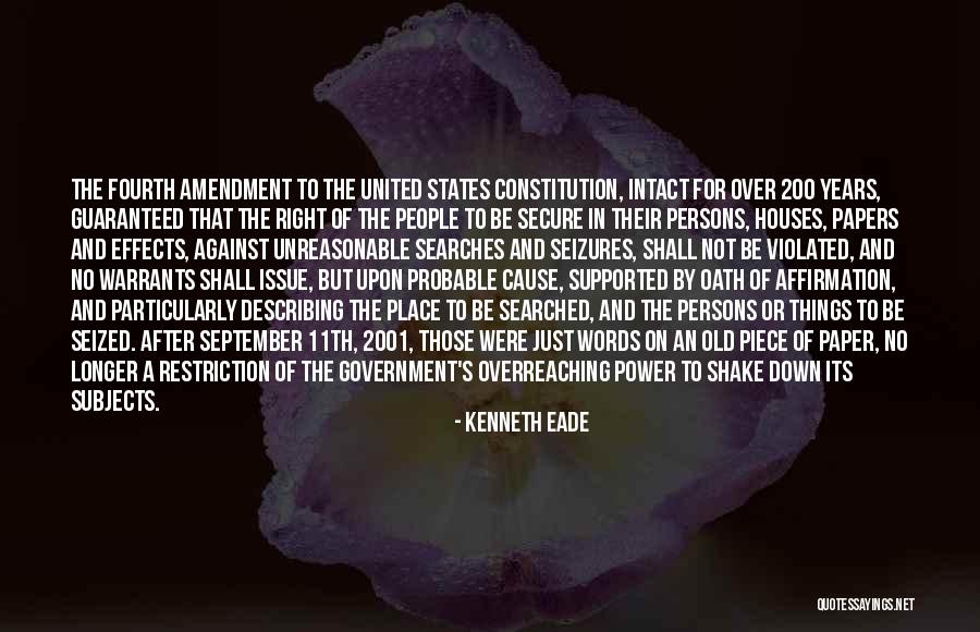 Abuse Of Power Quotes By Kenneth Eade