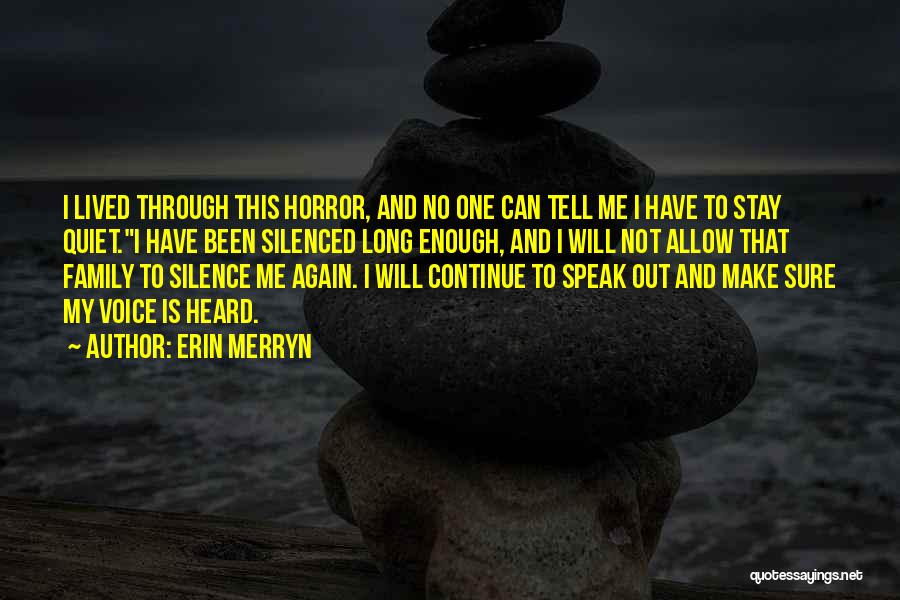 Abuse Survivor Inspirational Quotes By Erin Merryn