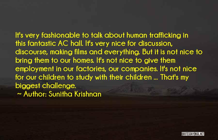 Ac Quotes By Sunitha Krishnan