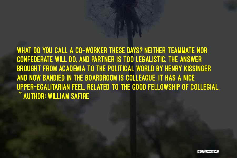 Academia Quotes By William Safire