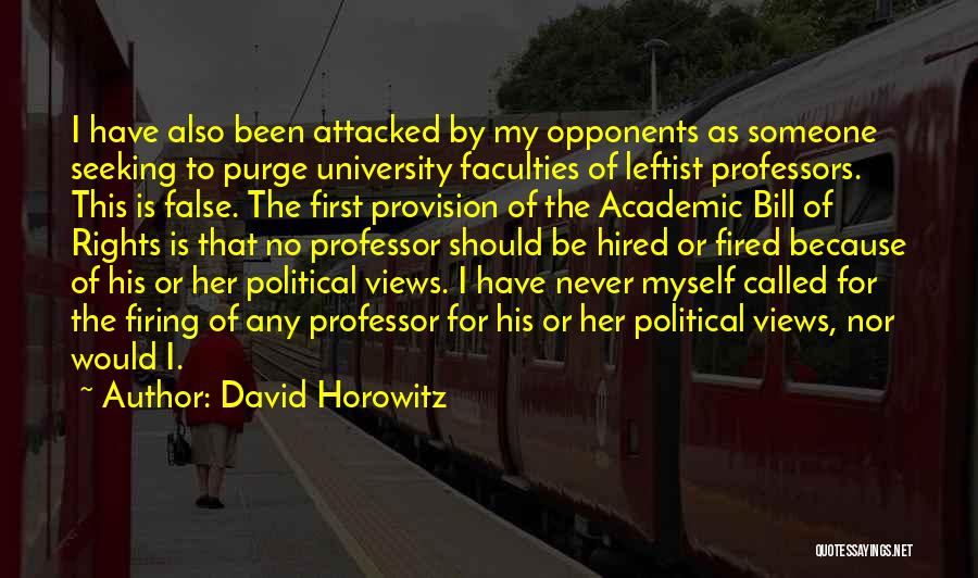 Academic Quotes By David Horowitz