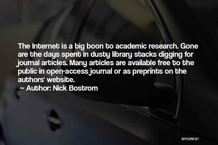 Academic Research Quotes By Nick Bostrom