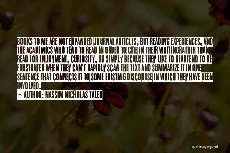 Academics Quotes By Nassim Nicholas Taleb