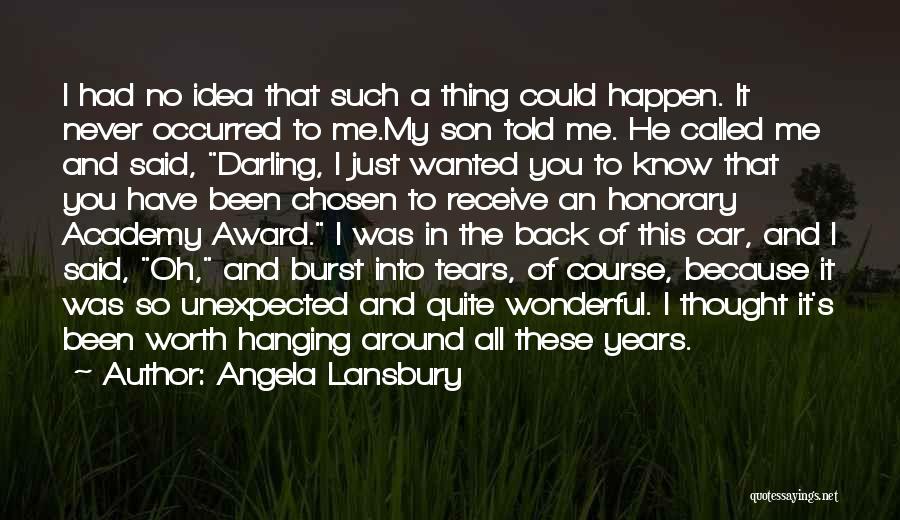 Academy Award Quotes By Angela Lansbury