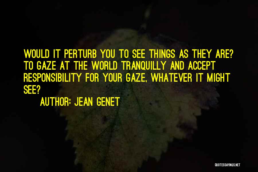 Accept As You Are Quotes By Jean Genet