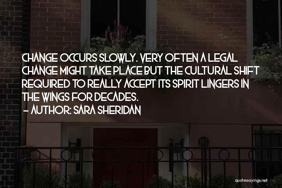 Accept Change Quotes By Sara Sheridan