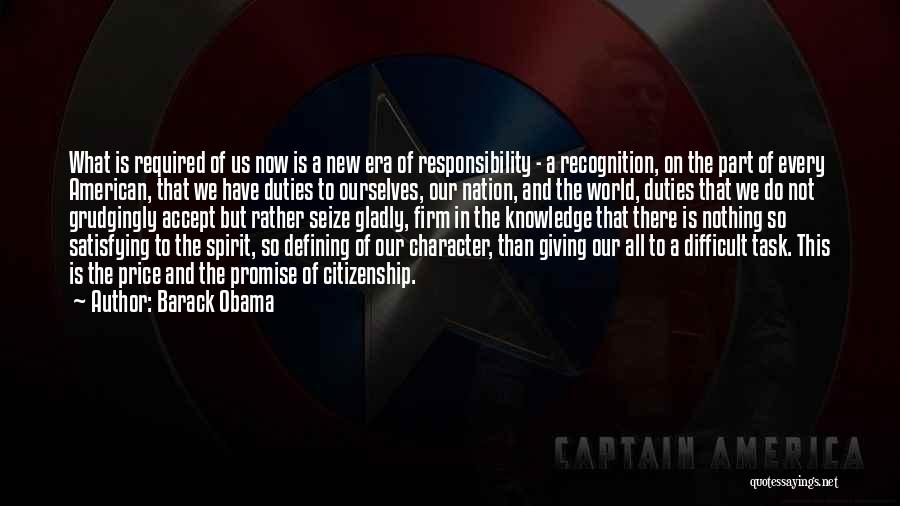 Accept Responsibility Quotes By Barack Obama