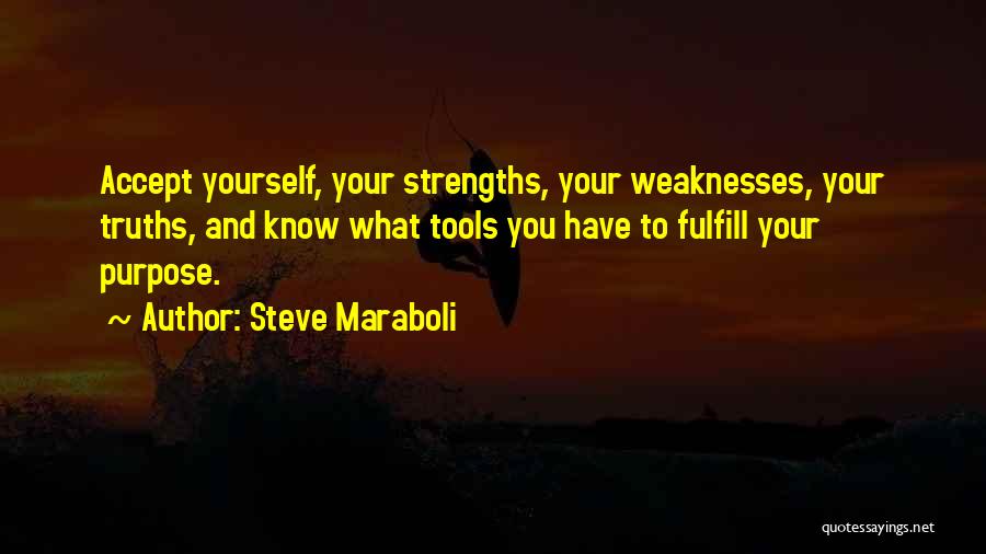 Accept Weaknesses Quotes By Steve Maraboli