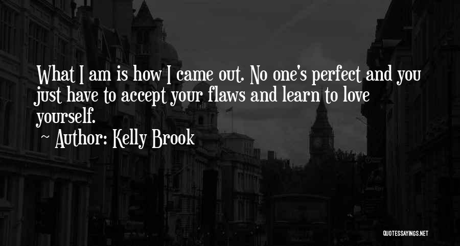 Accept Your Flaws Quotes By Kelly Brook