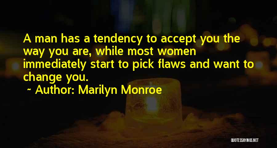 Accept Your Flaws Quotes By Marilyn Monroe