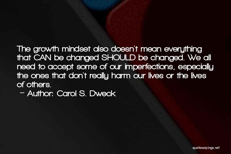 Accept Your Imperfections Quotes By Carol S. Dweck