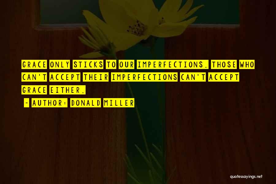 Accept Your Imperfections Quotes By Donald Miller
