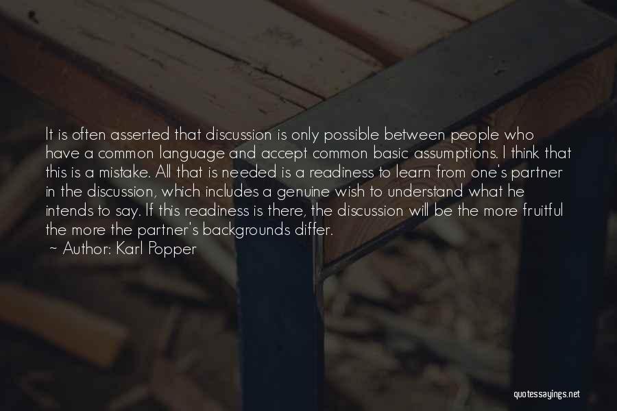 Accept Your Mistake Quotes By Karl Popper