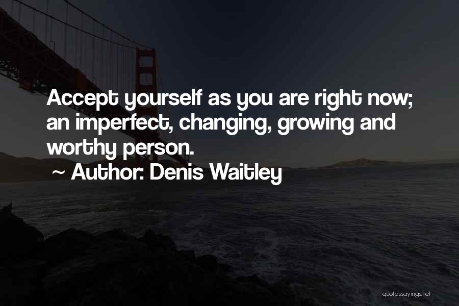 Accept Yourself As You Are Quotes By Denis Waitley