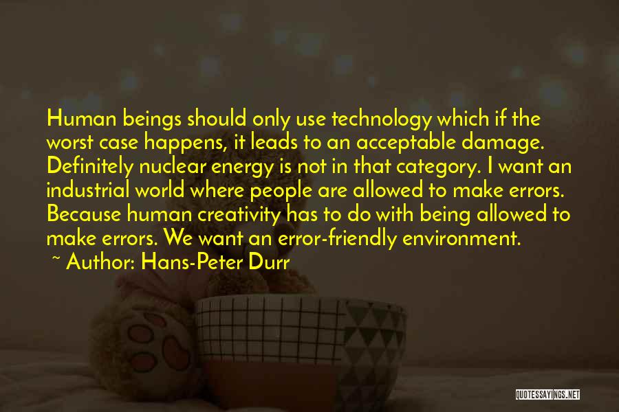 Acceptable Quotes By Hans-Peter Durr