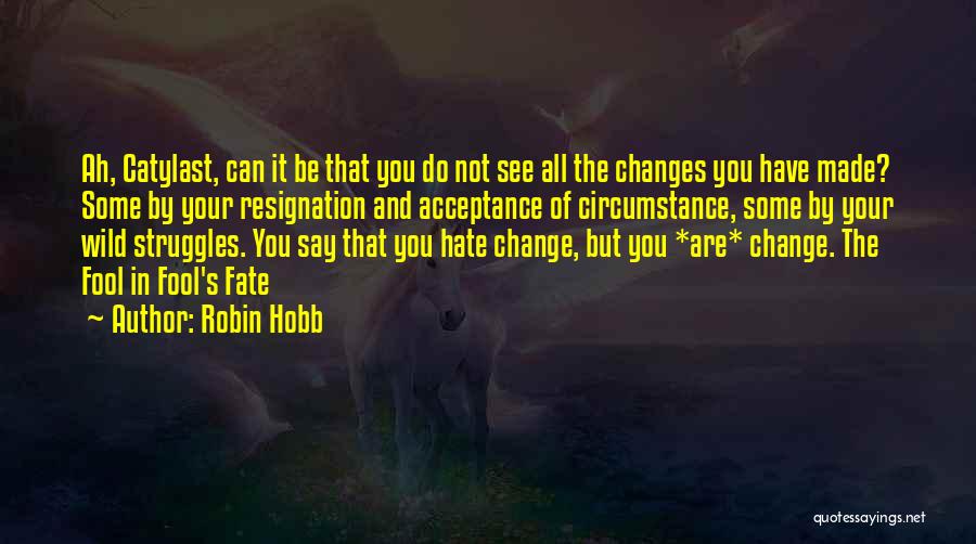 Acceptance And Change Quotes By Robin Hobb