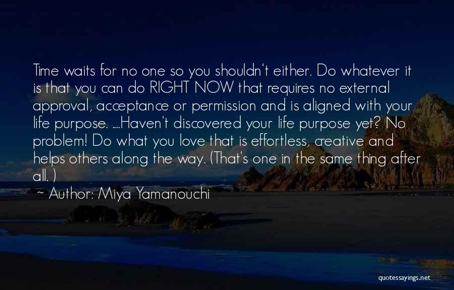 Acceptance Now Quotes By Miya Yamanouchi