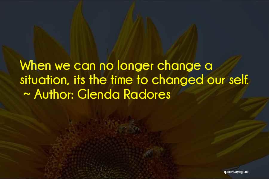 Acceptance Of Change Quotes By Glenda Radores