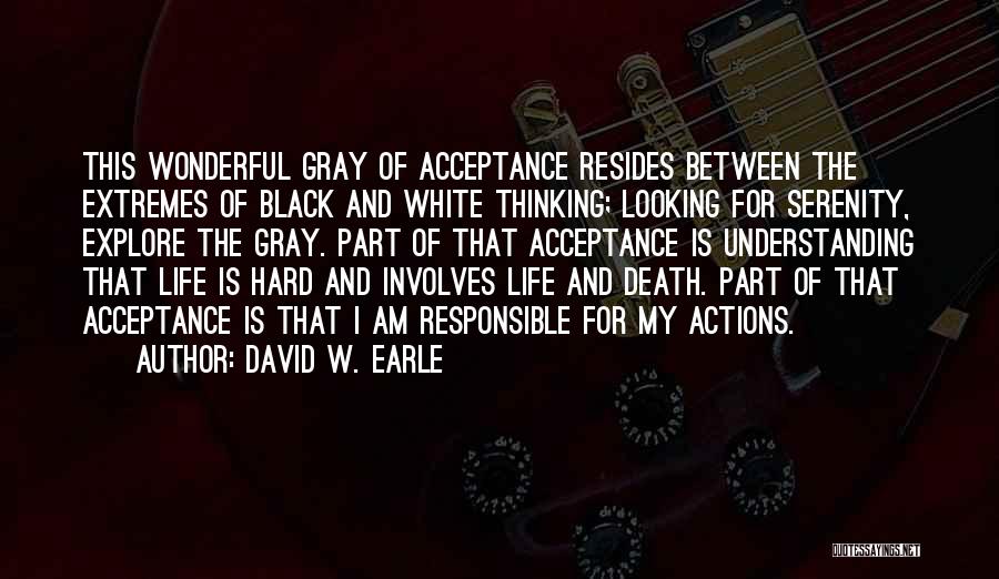 Acceptance Of Death Quotes By David W. Earle