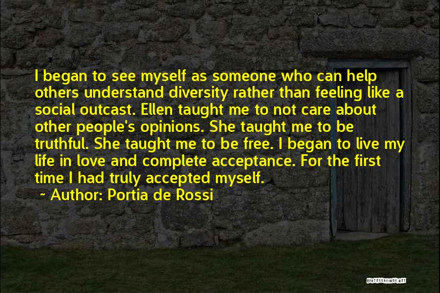 Acceptance Of Diversity Quotes By Portia De Rossi