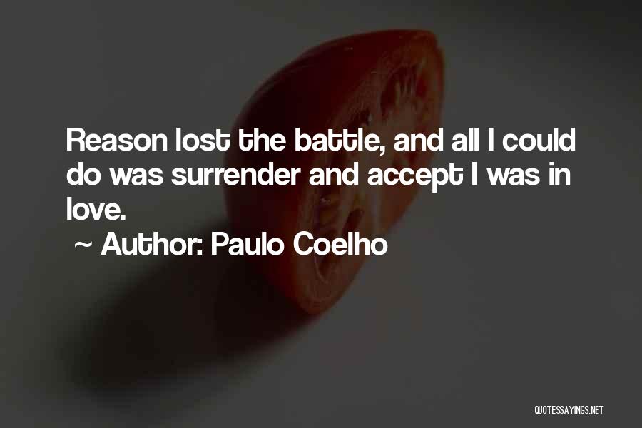 Acceptance Of Lost Love Quotes By Paulo Coelho