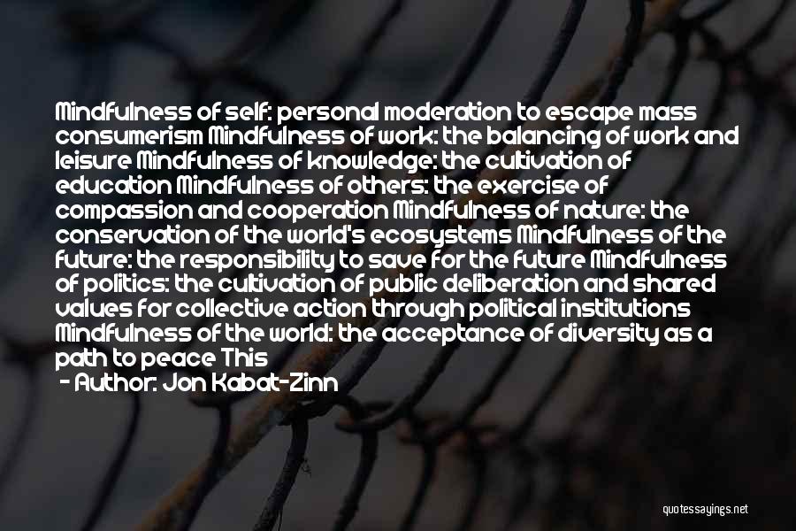 Acceptance Of Self Quotes By Jon Kabat-Zinn