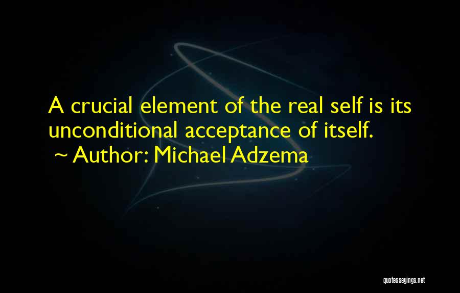 Acceptance Of Self Quotes By Michael Adzema