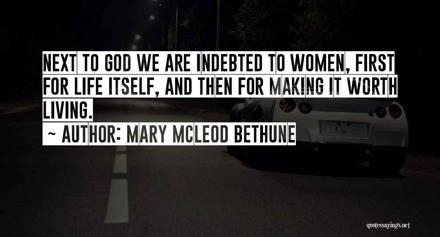 Acceptance Quotes By Mary McLeod Bethune
