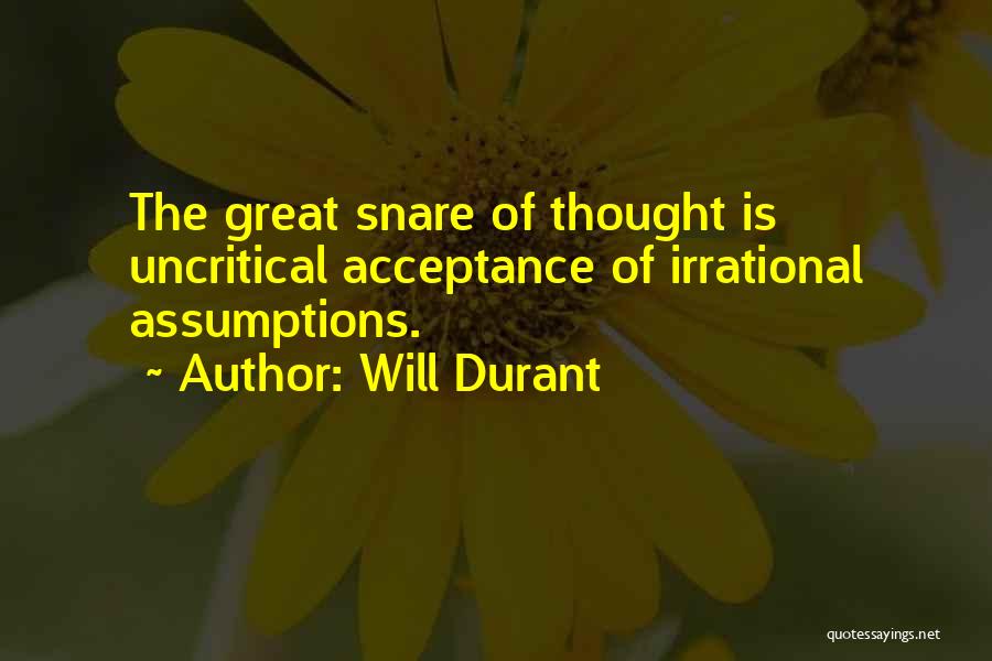 Acceptance Quotes By Will Durant