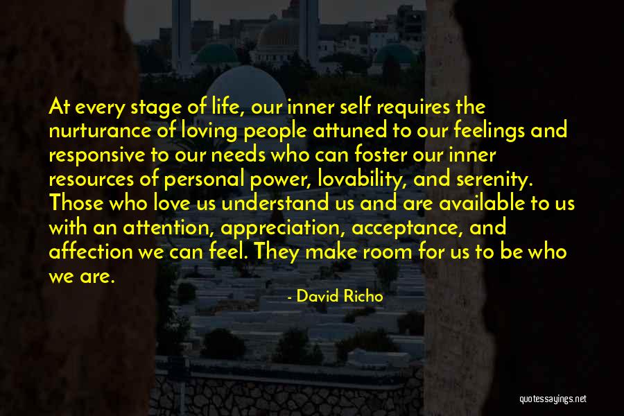 Acceptance Self Love Quotes By David Richo