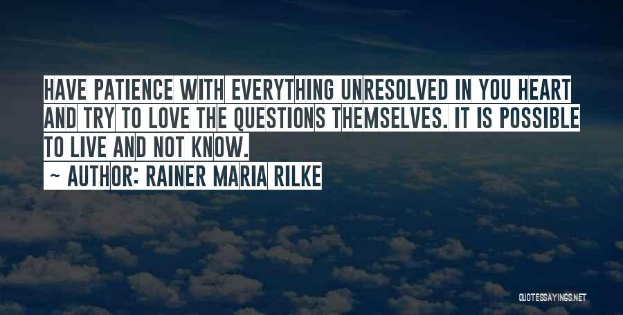 Acceptance Self Love Quotes By Rainer Maria Rilke