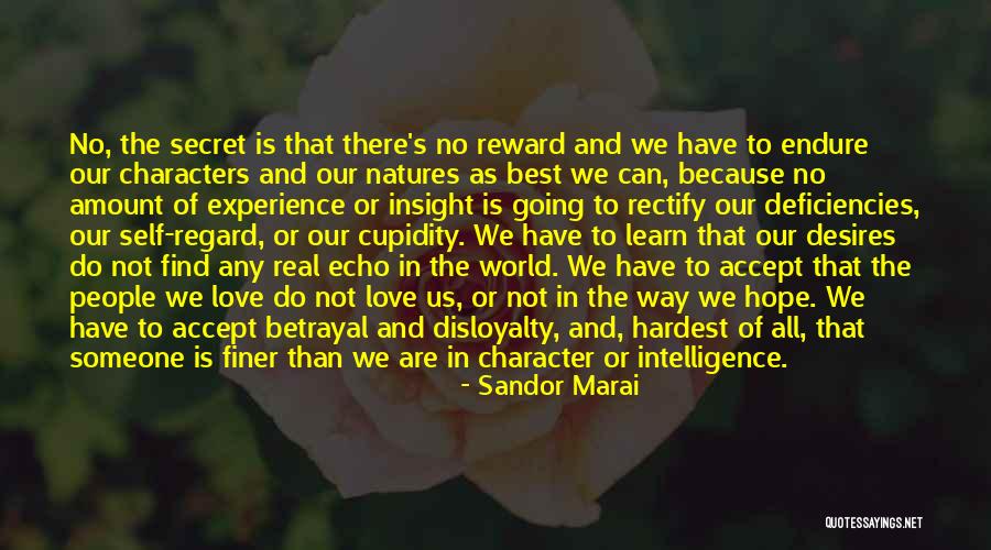 Acceptance Self Love Quotes By Sandor Marai