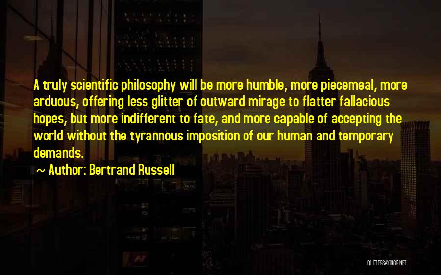 Accepting Fate Quotes By Bertrand Russell