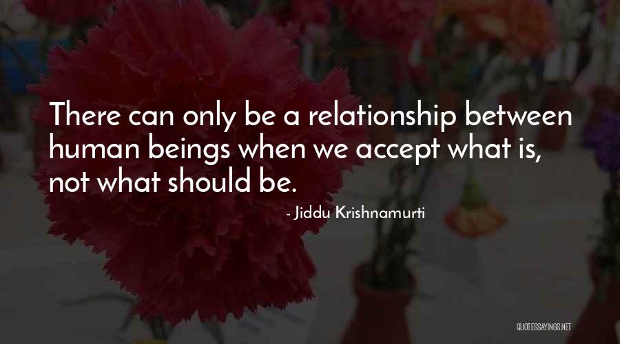 Accepting Its Over In A Relationship Quotes By Jiddu Krishnamurti