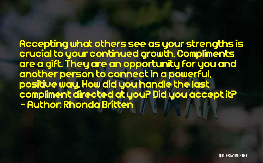 Accepting Others As They Are Quotes By Rhonda Britten