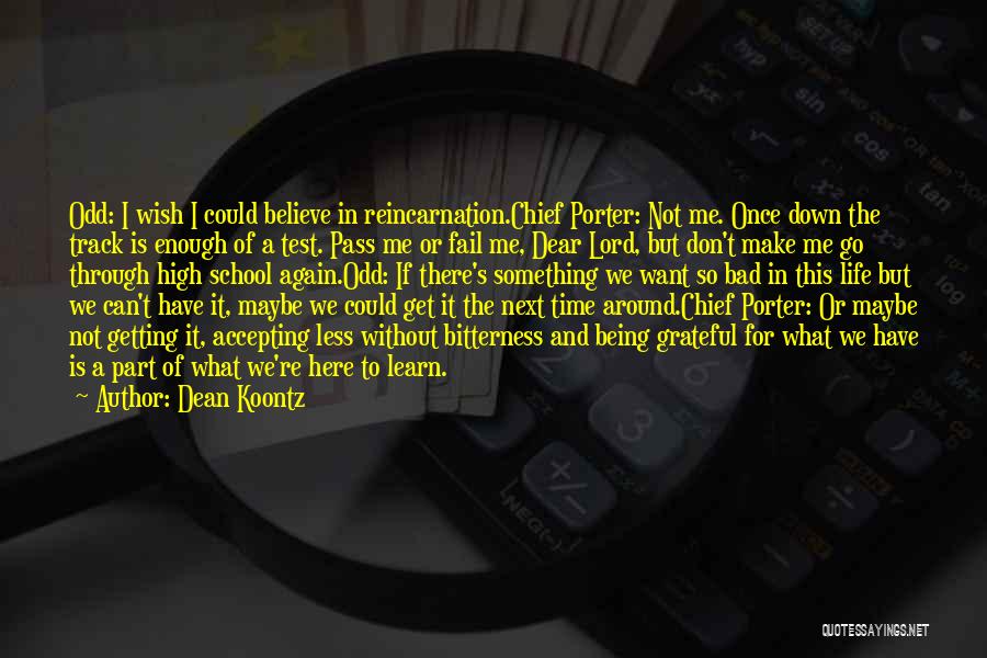 Accepting Quotes By Dean Koontz