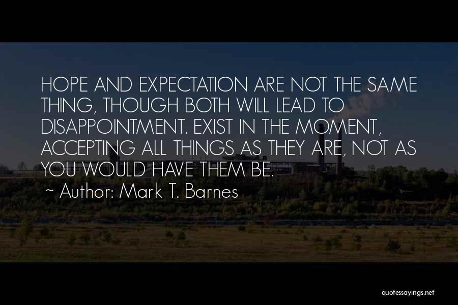 Accepting Quotes By Mark T. Barnes