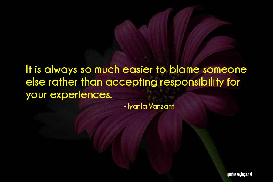 Accepting Responsibility Quotes By Iyanla Vanzant