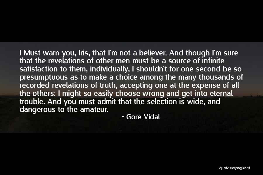 Accepting Second Best Quotes By Gore Vidal