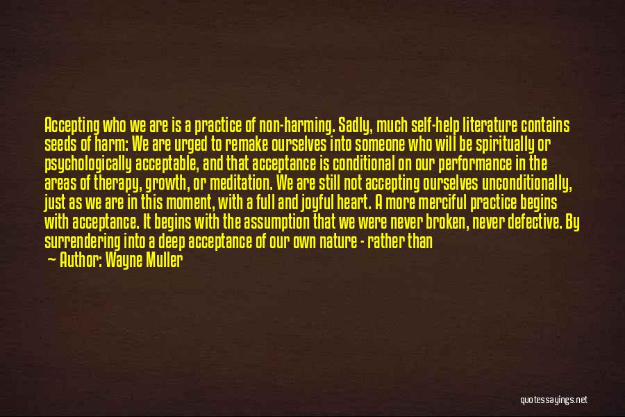 Accepting Someone For Who They Are Quotes By Wayne Muller