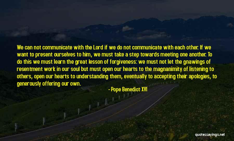 Accepting The Others Quotes By Pope Benedict XVI