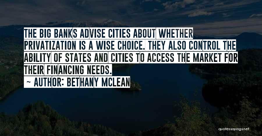 Access Control Quotes By Bethany McLean