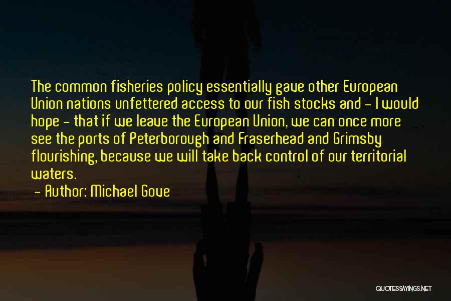 Access Control Quotes By Michael Gove
