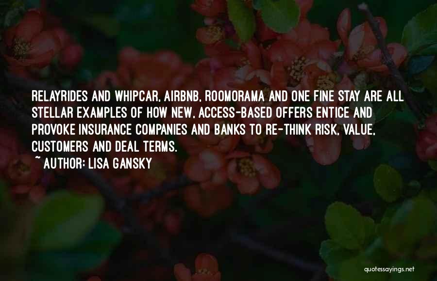 Access Insurance Quotes By Lisa Gansky