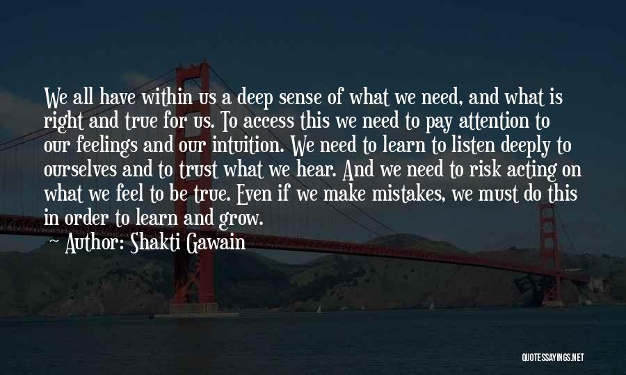 Access Quotes By Shakti Gawain