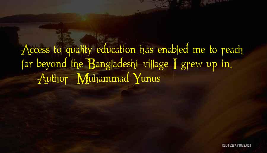 Access To Education Quotes By Muhammad Yunus