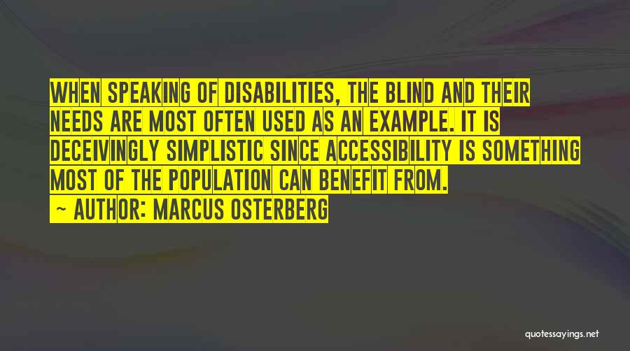 Accessibility Quotes By Marcus Osterberg