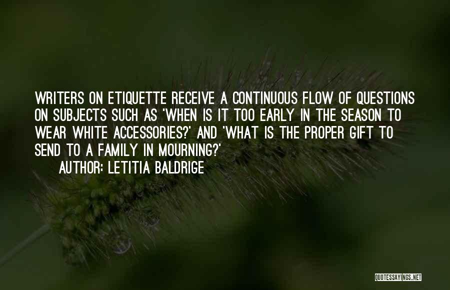 Accessories Quotes By Letitia Baldrige